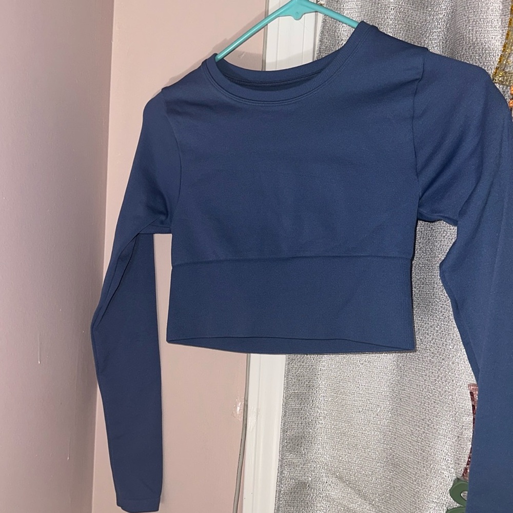 aerie long sleeve crop top